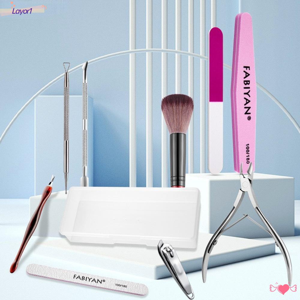 1 Bộ Dụng Cụ Chăm Sóc Móng Bằng Thép Không Gỉ