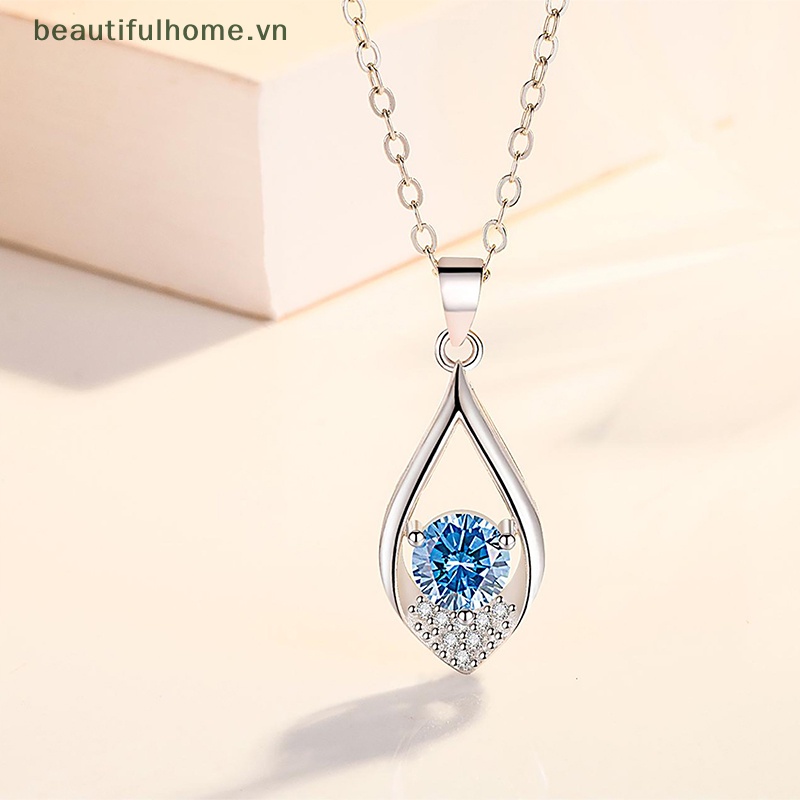 Mặt Dây Chuyền Hình Giọt Nước Bằng Đá Zircon Nhiều Màu Thời Trang Chất Lượng Cao Cho Nữ