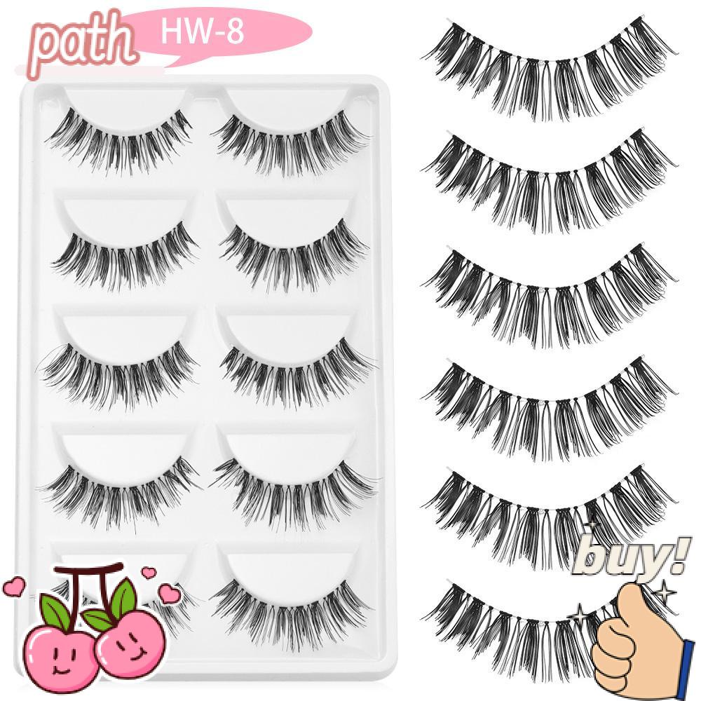 Bộ 5 Cặp Lông Mi Giả Nối Dài Tự Nhiên