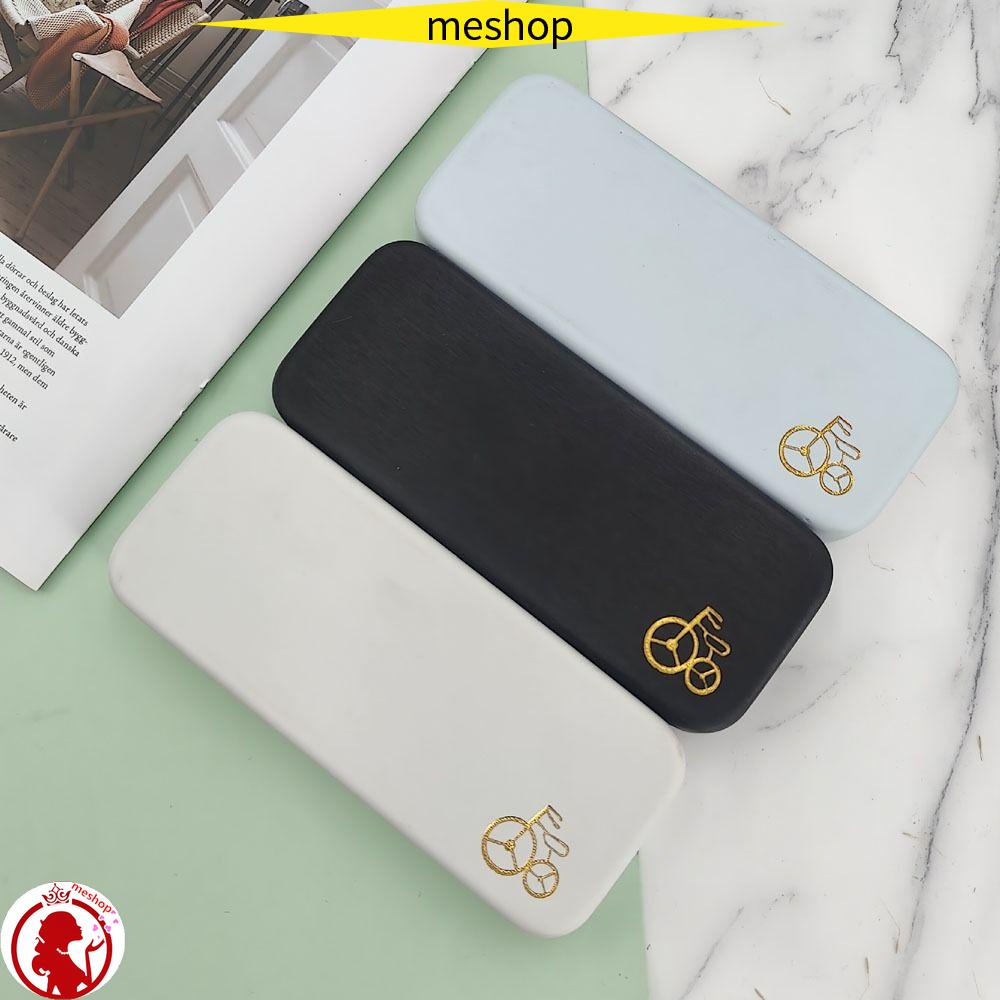 Hộp Đựng Mắt Kính Đọc Sách Bằng PU Hình Vuông Nhỏ Gọn Dành Cho Nam Nữ