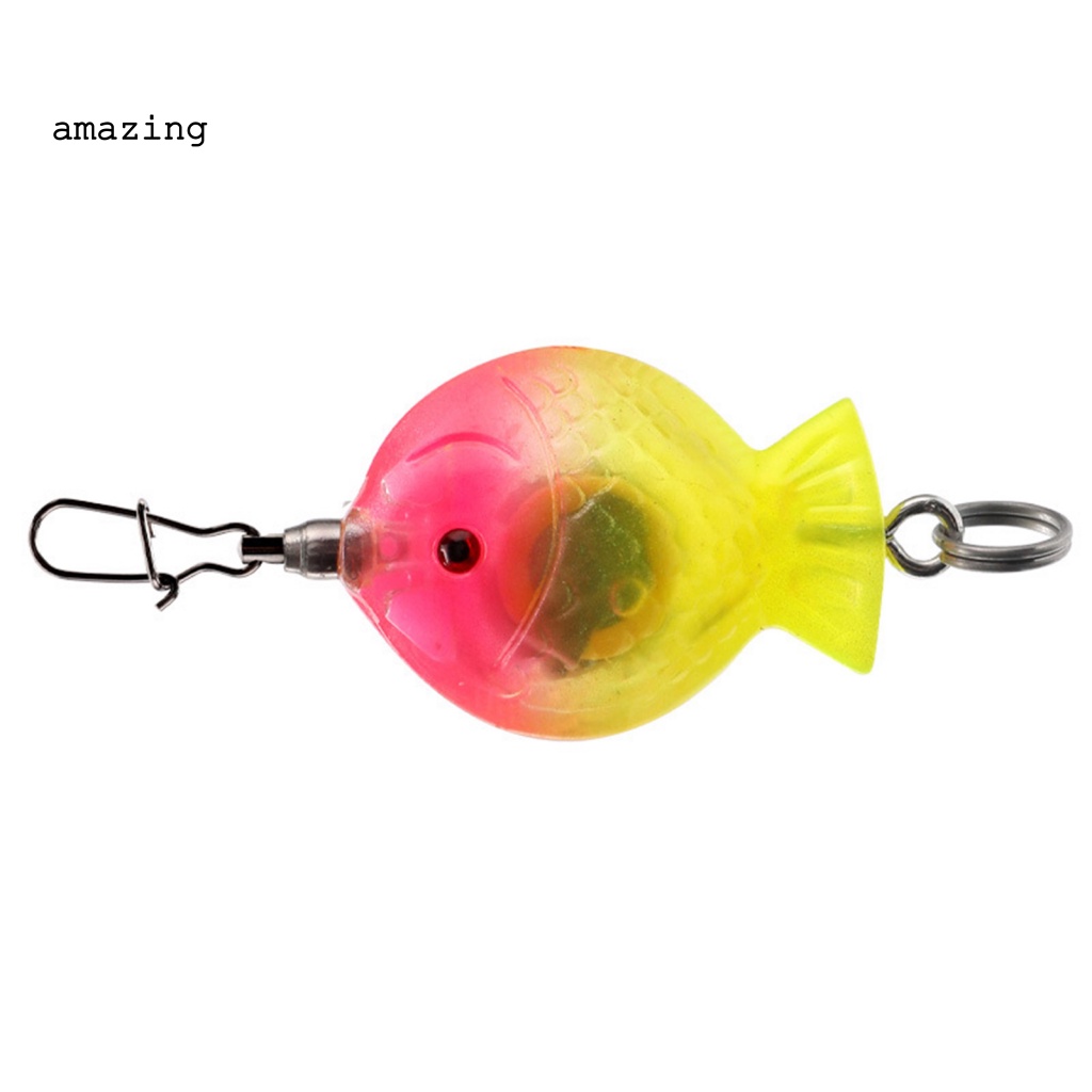 Mồi Câu Cá Mini Siêu Sáng Chống Thấm Nước Có Đèn LED Phát Sáng