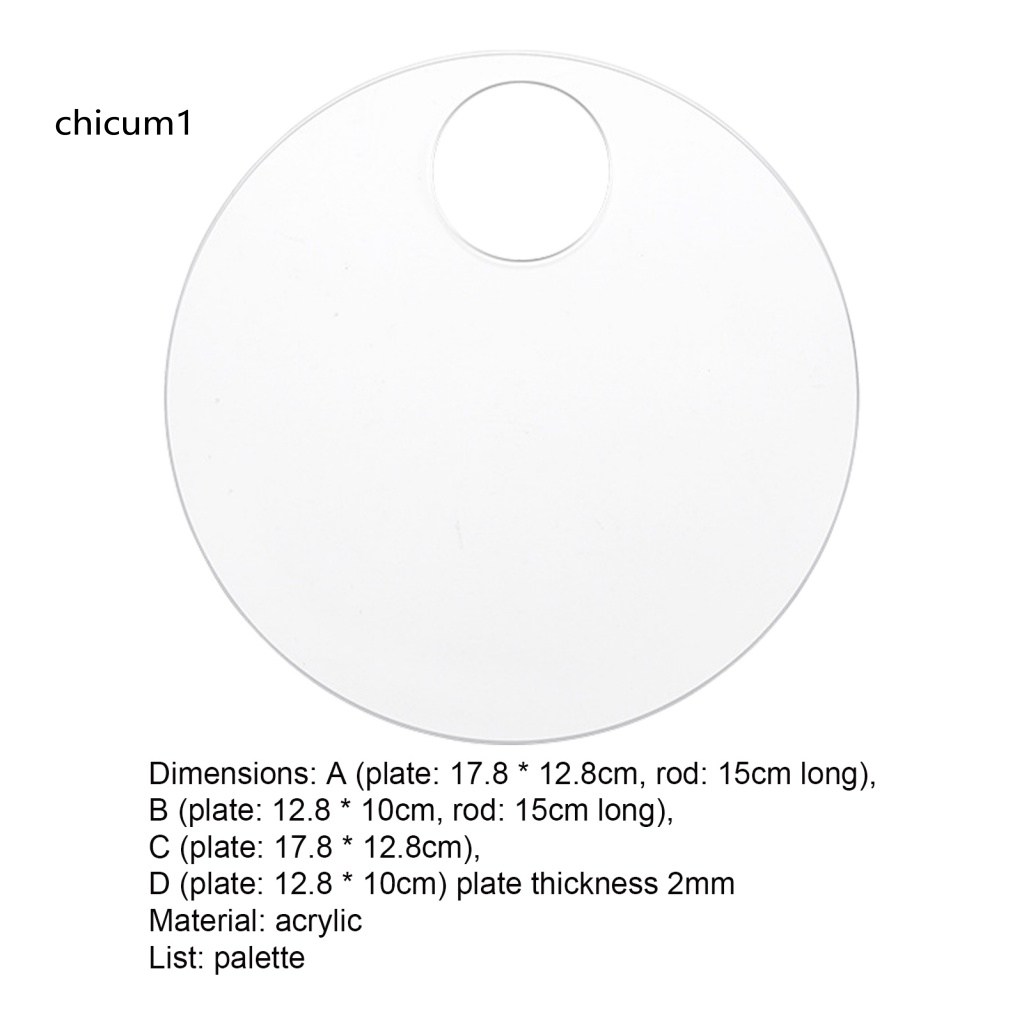 1 Set Bảng Màu Trang Điểm Móng Tay Acrylic Trong Suốt Chống Áp Lực Dễ Vệ Sinh