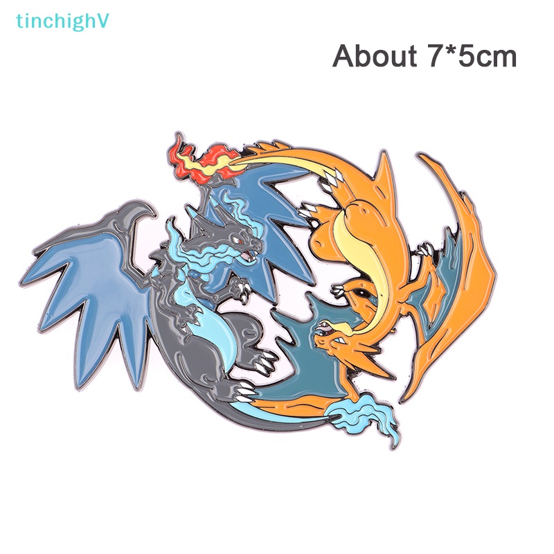[TinchighV] Trâm Cài Áo Kim Loại Hoạt Hình Pokemon Charizard Rayquaza Đáng Yêu [Mới]