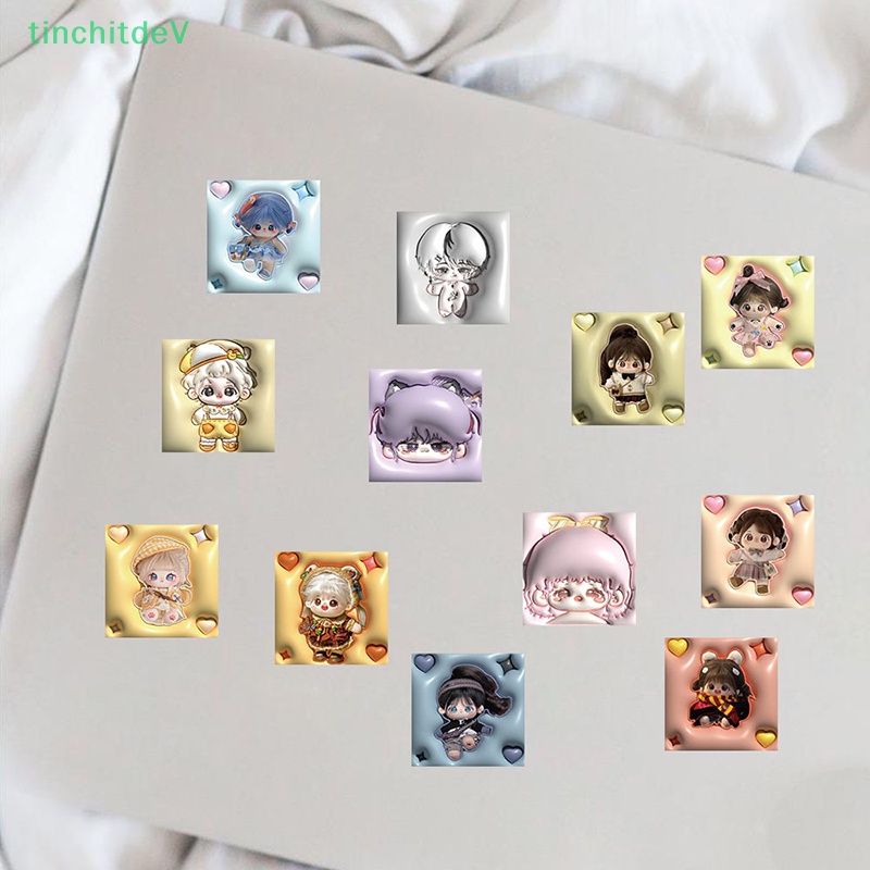 Bộ 62 Miếng Dán Hoạt Hình Bằng Cotton Mềm Mại Trang Trí Ván Trượt / Laptop / Xe Hơi