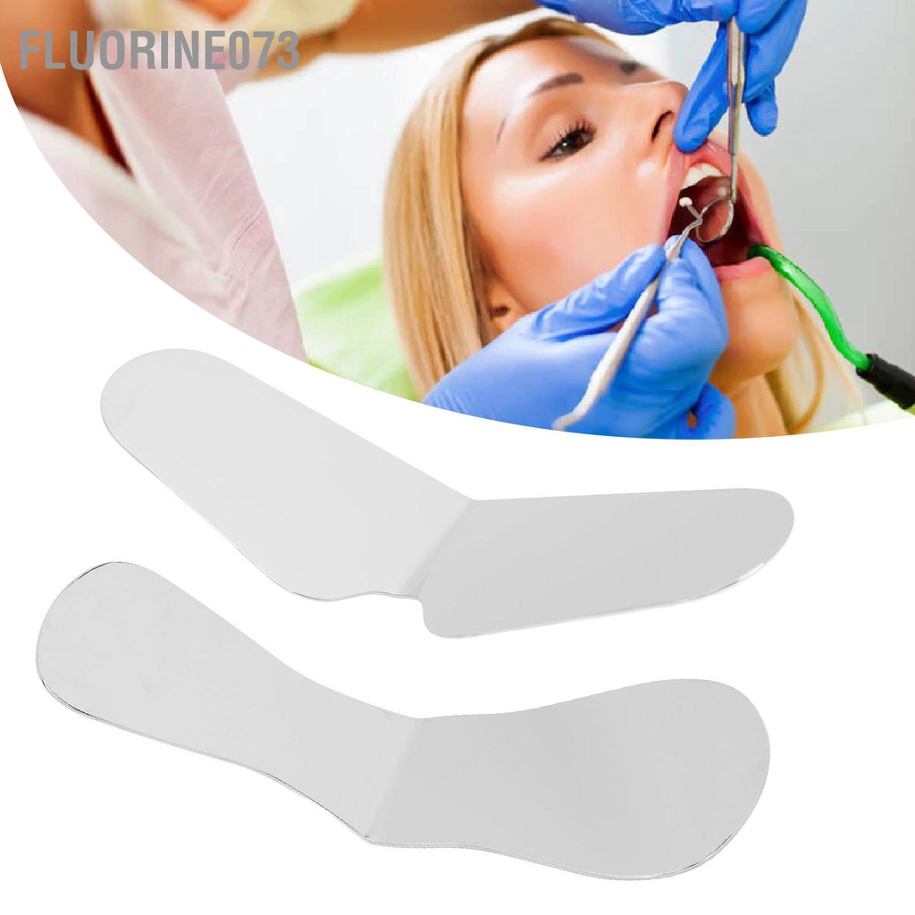 Fluorine073 Mặt phản xạ bằng thép không gỉ hai mặt cấy ghép chỉnh nha miệng chống sương mù cho sĩ