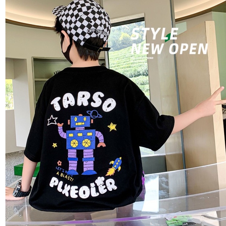 Áo Thun Mùa Hè Tay Ngắn Phong Cách Thời Trang Mới 2023 Dành Cho Bé Trai