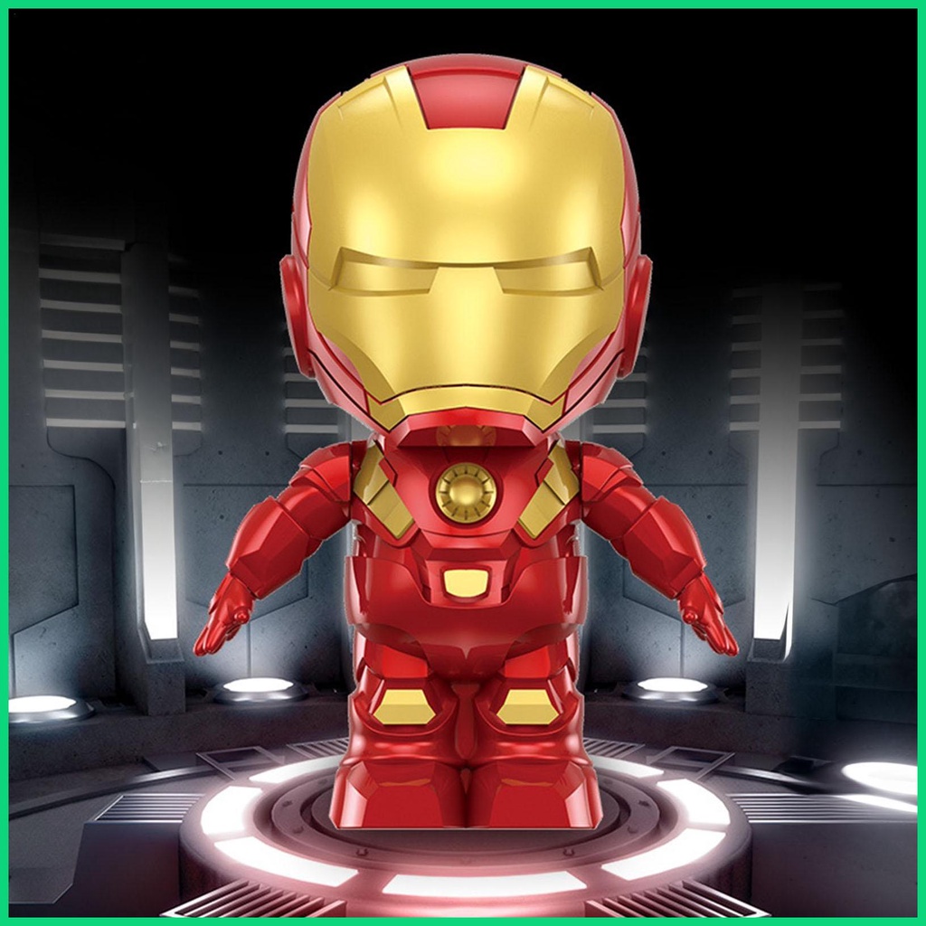 Quạt mini sạc usb Cầm Tay Hình Người Sắt Hoạt Hình 3D Dễ Thương