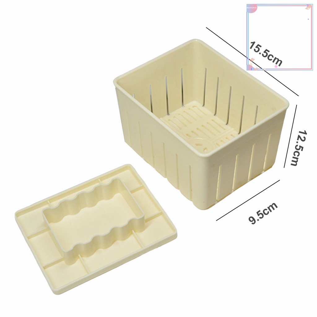 1 Bộ Khuôn Ép Đậu Hũ Bằng Nhựa Cấp Thực Phẩm Có Thể Tái Sử Dụng