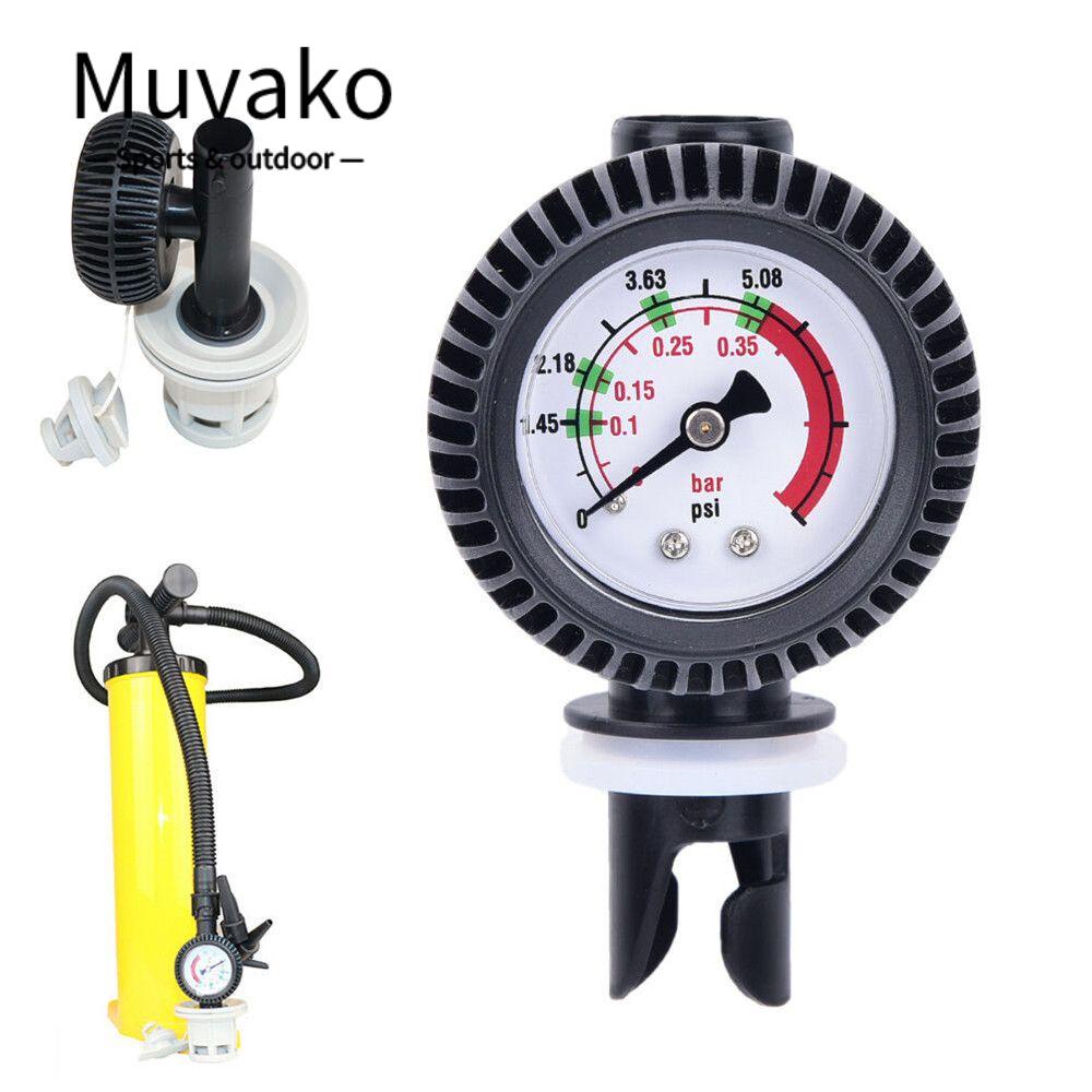 MUVAKO Đồng Hồ Đo Áp Suất Không Khí Bơm Hơi Cho Hoạt Động Lướt Sóng / Chèo Thuyền Kayak
