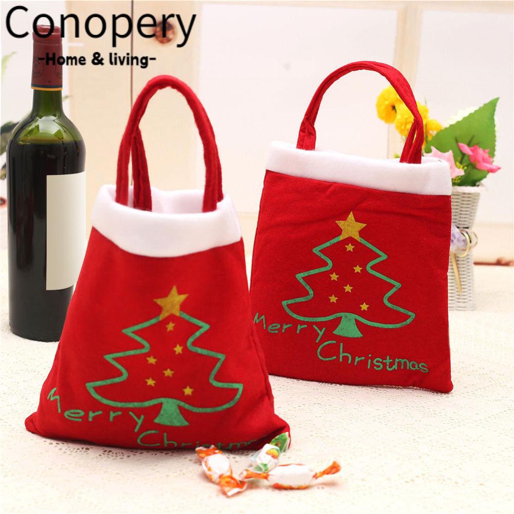CONOPERY Túi Đựng Kẹo Trang Trí Cây Thông Giáng Sinh Thời Trang