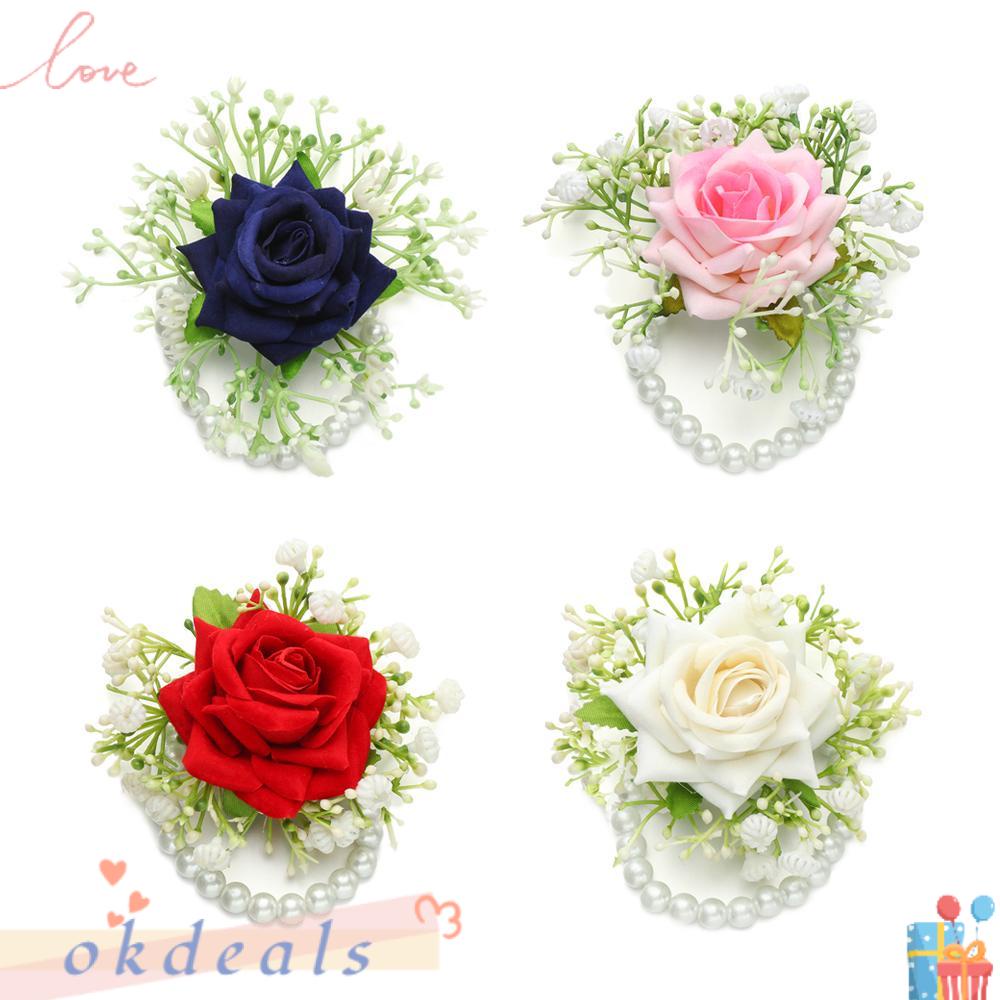 Vòng Tay Hoa Giả Thời Trang Cho Cô Dâu