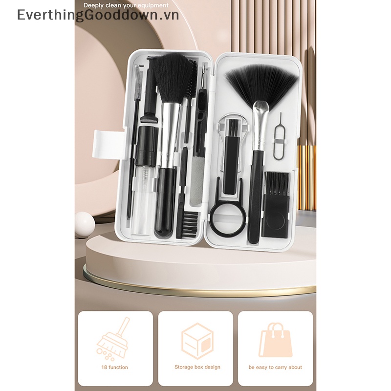 Bộ Dụng Cụ Vệ Sinh Bàn Phím Máy Tính / Laptop 18 Trong 1 Tiện Dụng