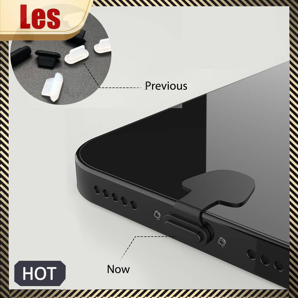 Nút Bịt Cổng Sạc Điện Thoại Loại C / 8Pin Bằng Silicon Chống Bụi Chống Thất Lạc