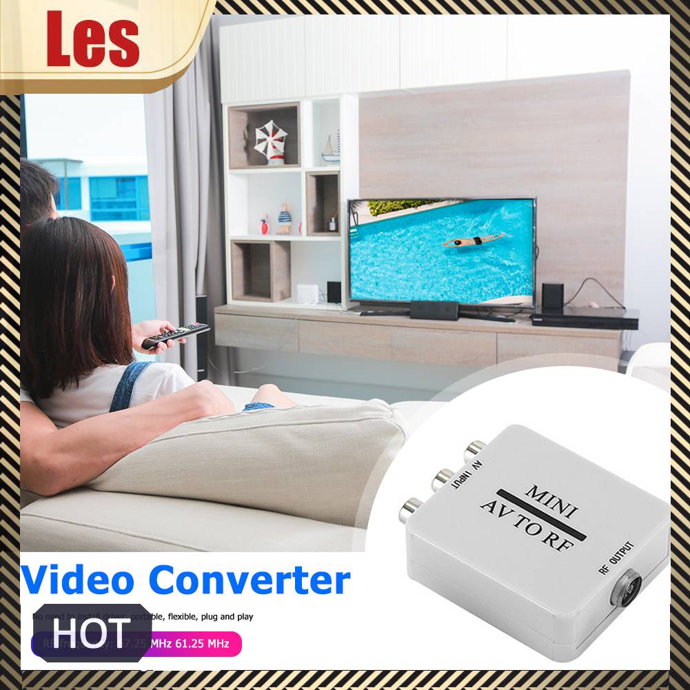 Bộ ChuyểN ĐổI Mini RCA AV CVSB Sang RF Hỗ Trợ RF 67.25 / 61.25MHz