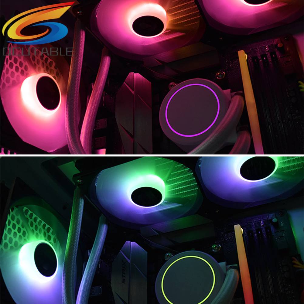 Quạt Tản Nhiệt CPU XF-12025 12cm 3 Pin ARGB DC 12V Nhiều Màu Sắc