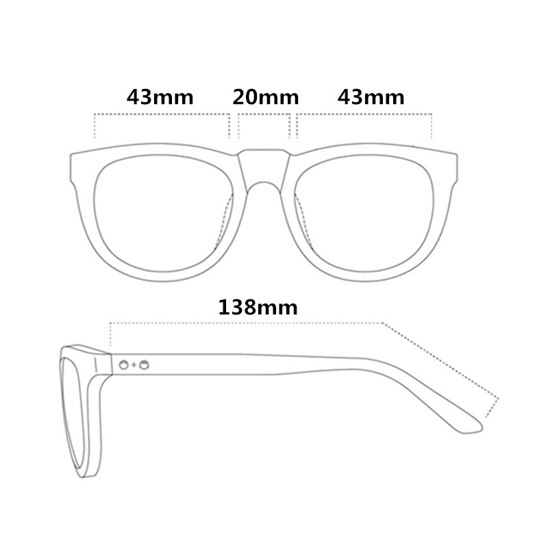 Kính Mát Gọng Vuông Phong Cách Cổ Điển Thời Trang Cho Bé RYVN