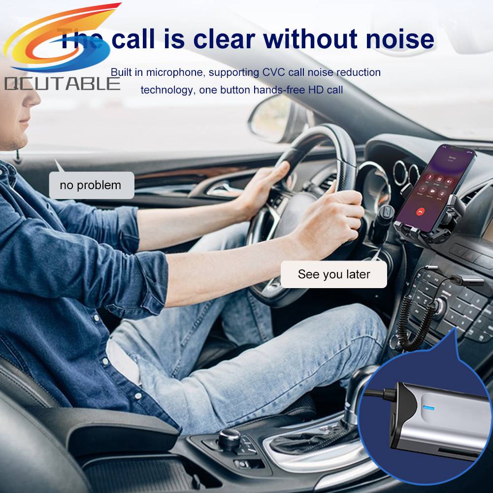 Thiết Bị Nhận Tín Hiệu Âm Thanh Bluetooth Hỗ Trợ TF Cho Xe Ô Tô