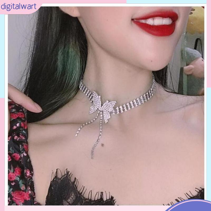 Vòng cổ Mặt Hình Bướm Đính Đá Thời Trang Dành Cho Nữ