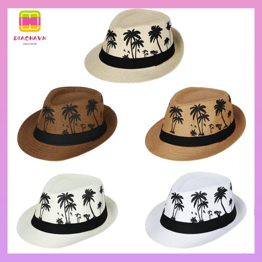 DIACHAVN Mũ Fedora Đi Biển Chống Nắng Thời Trang 2022 Cho Nam Và Nữ