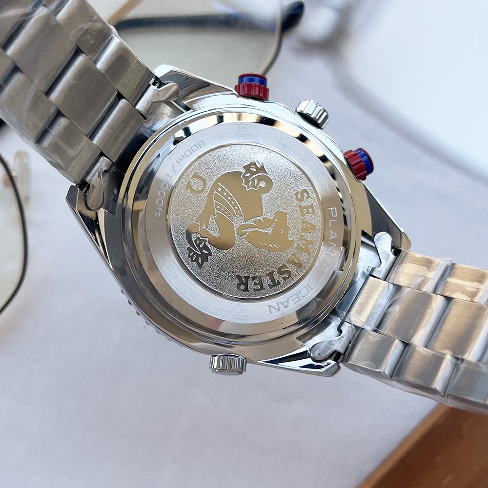 Đồng Hồ Đeo Tay 0mega Đa Chức Năng Chống Thấm Nước Bằng Kim Loại Màu Trơn Thời Trang Cho Nam