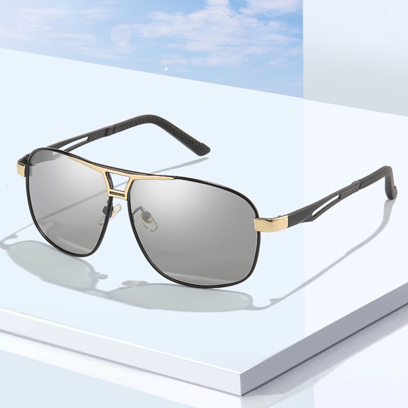 Kính Mát Phân Cực Thay Đổi Màu Sắc Ngày Và Đêm Cho Nam