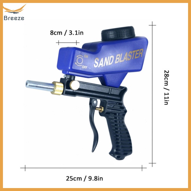 1 Máy Thổi Cát Cầm Tay Bằng ABS Chống Gỉ Sét