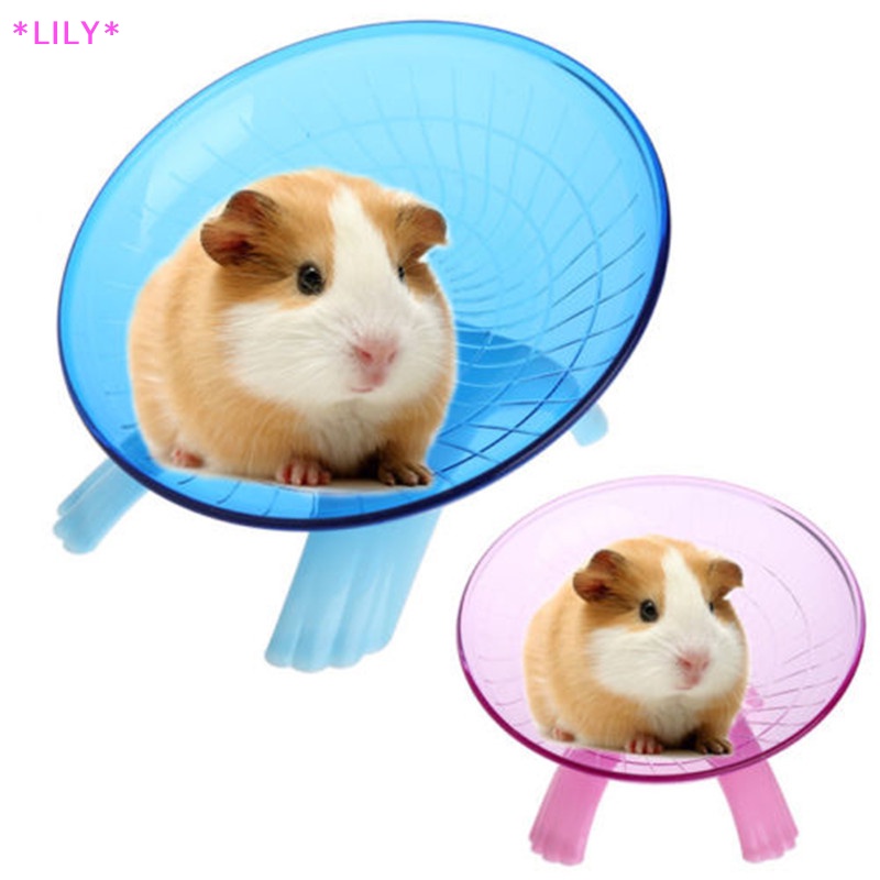 Lily Chạy đĩa bay đĩa tập thể dục bánh xe đồ chơi cho chuột lùn hamster Pet 18cm uuu