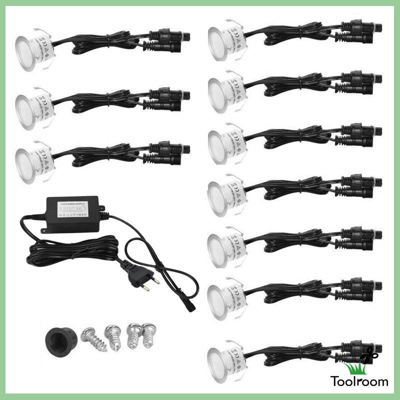 Set 10 Đèn LED IP67 Chống Thấm Nước Trang Trí Sân Vườn