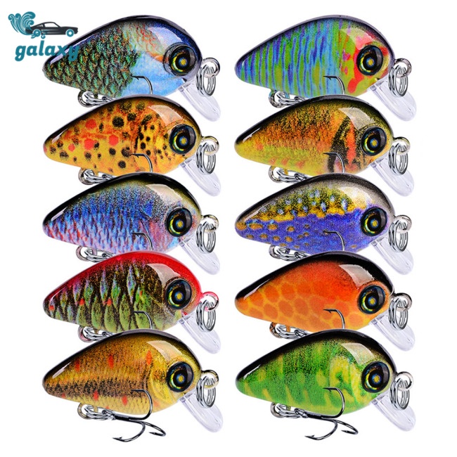 Galaxy Set 10 Mồi Giả Nhử Cá 28.5mm / 1.95g Bằng Nhựa Cứng