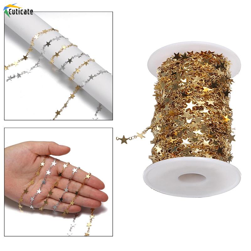 Dây Xích Szlinyou1 Bằng Thép Không Gỉ Dùng Làm Trang Sức Thủ Công DIY