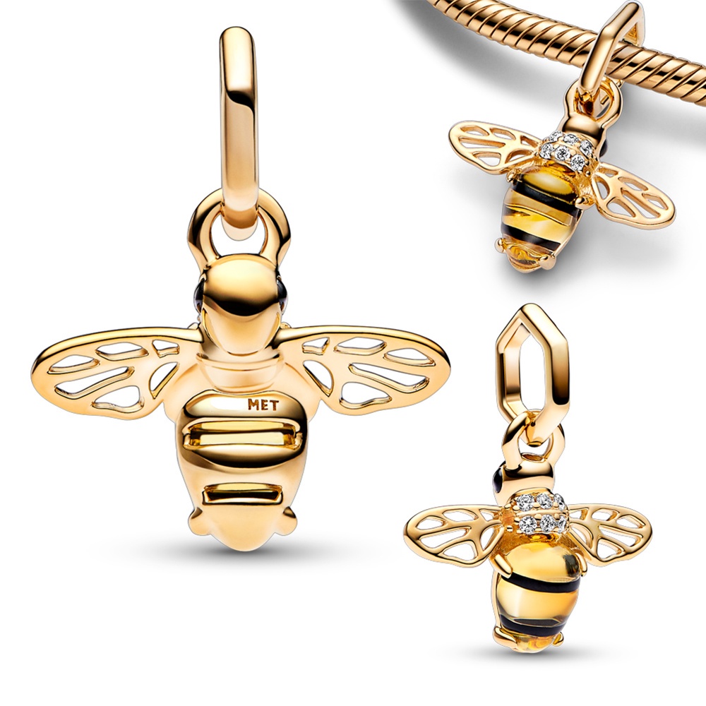 DISNEY PANDORA Hạt Charm Bạc Sterling 925 Mặt Hình Chú Ong Nhỏ Xinh Tự Làm Trang Sức Thời Trang Năm 2023