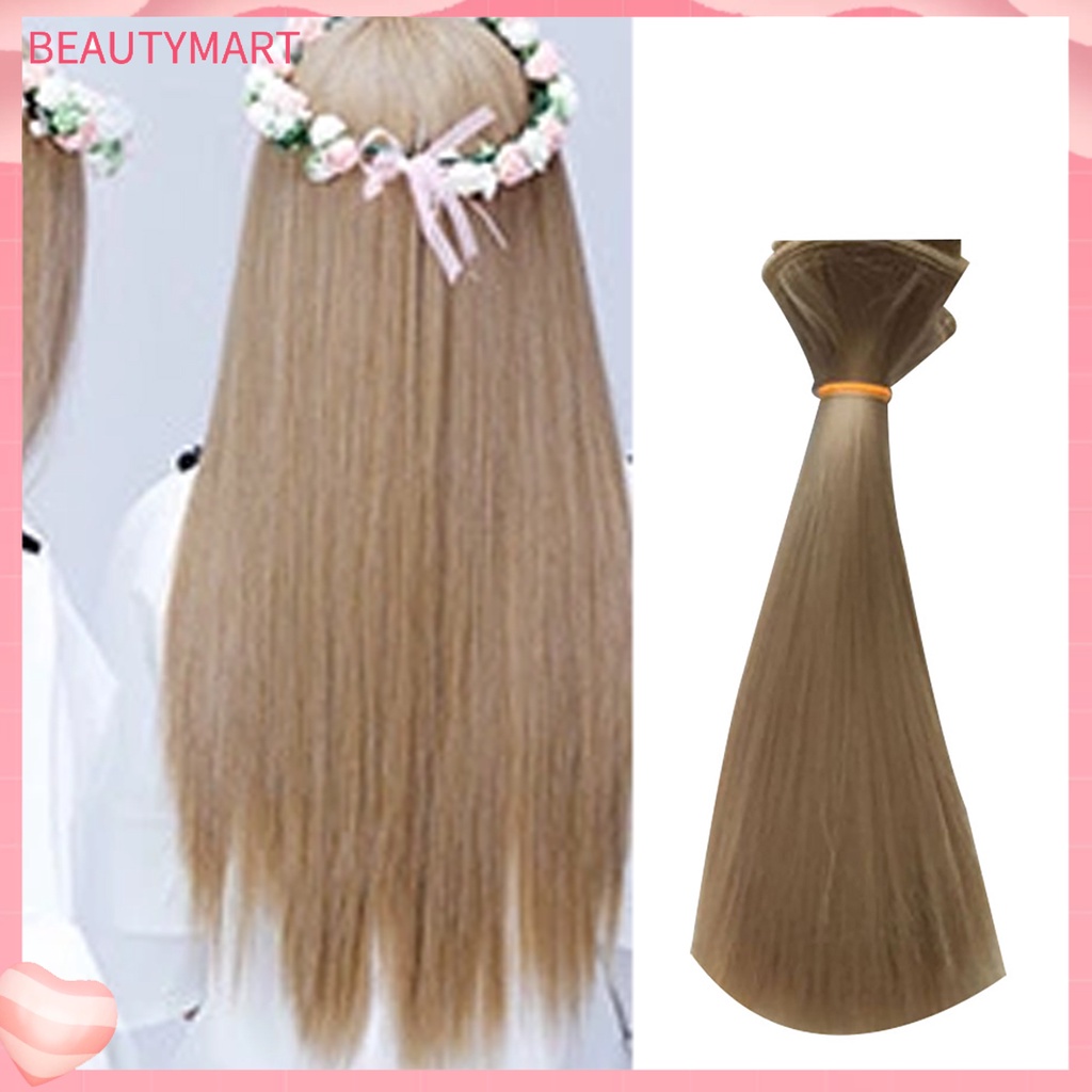 Tóc Giả Thẳng Dài Tự Nhiên Dành Cho Búp Bê