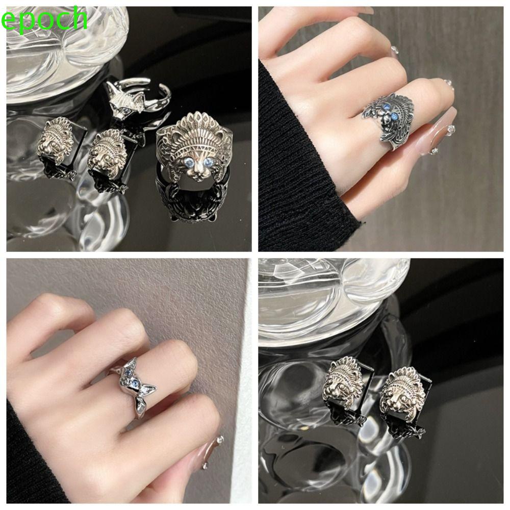 Epoch Bông Tai Hình Mèo Mắt Xanh Bằng Kim Loại Phong Cách Hàn Quốc Cho Đám Cưới