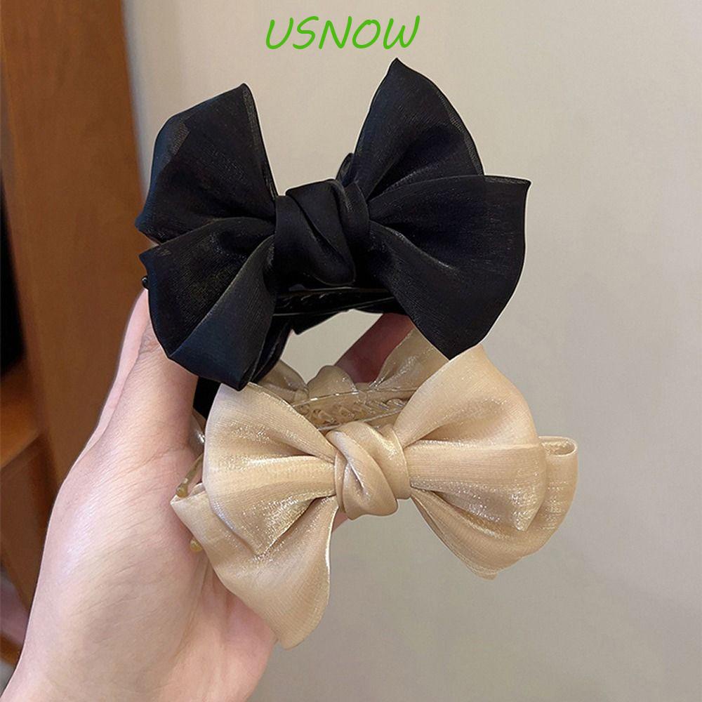 USNOW Kẹp Tóc Hình Nơ Phong Cách Hàn Quốc Thời Trang Cho Nữ