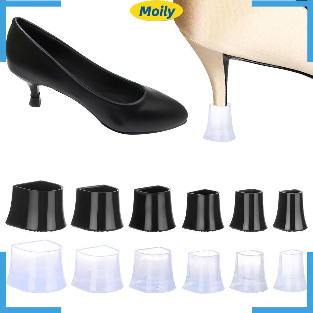 MOILYVN 1 Cặp Vỏ Bọc Gót Giày Cao Gót Chống Sốc Chống Mòn Hình Tròn Tiện Dụng