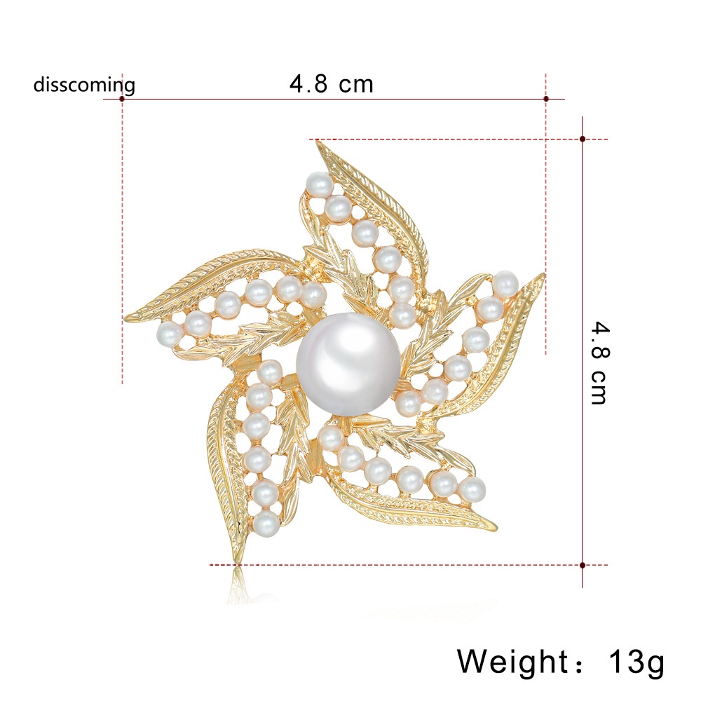 Áo Thun Tay Ngắn In Chữ SL| Trâm Cài Áo Hình Hoa Phong Cách Retro Đơn Giản