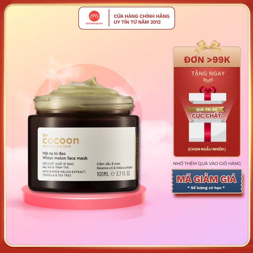 Mặt Nạ Bí Đao Cocoon Winter Melon Face Mask Hỗ Trợ Giảm Dầu Và Mụn 30ml - 100ml