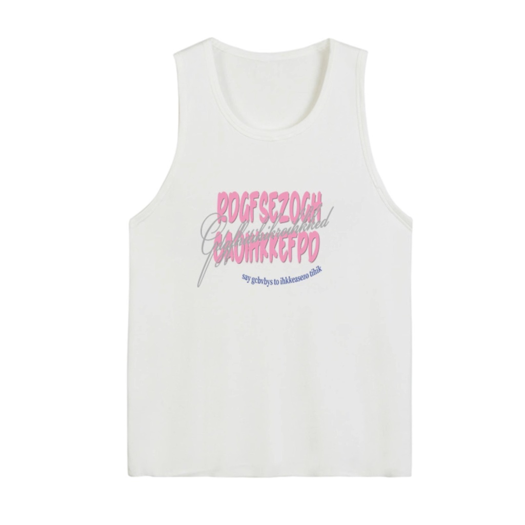 NRVP Áo Thun Nữ Không Tay 100% Cotton Thời Trang Hàn Quốc