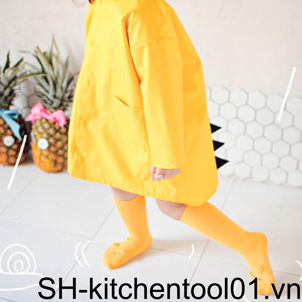 Áo Mưa Có Mũ Trùm Chống Thấm Nước Họa Tiết Hoạt Hình Dễ Thương Cho Bé