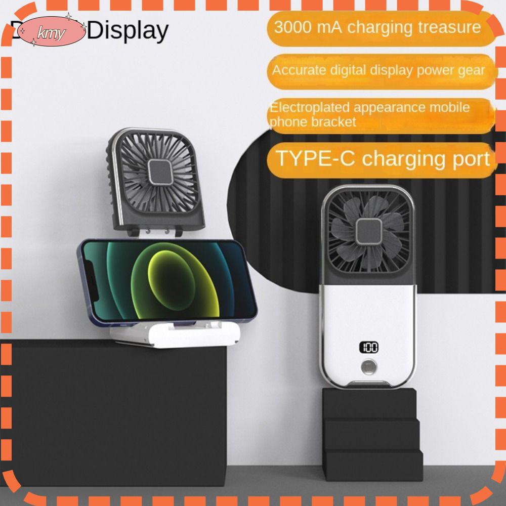 KRNY Quạt Để Bàn 180 Độ 180 Độ Chất Lượng Cao° Sạc Dự Phòng 3000mAh 4 Mức Tốc Độ Gấp Gọn Tiện Dụng
