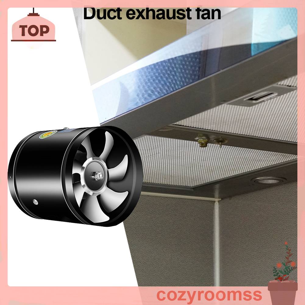 Quạt Thông Gió 2800RPM 4 6 8 Inch Bằng Kim Loại Gắn Tường Nhà Tắm / Toilet