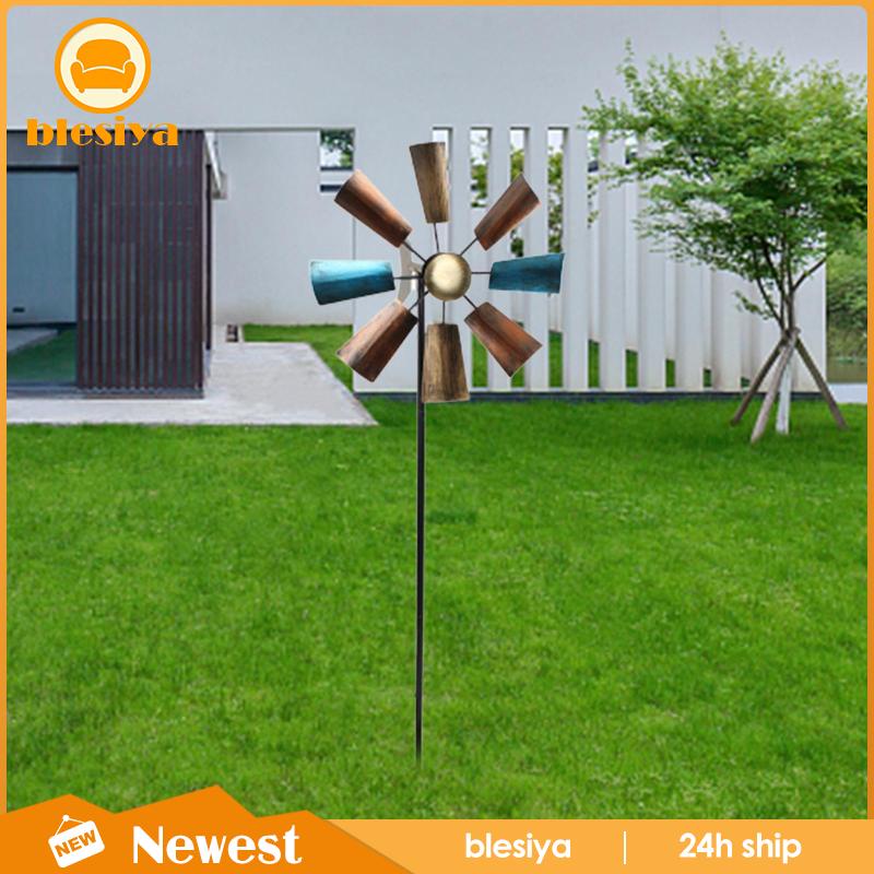 [Blesiya] Cối Xay Gió Điêu Khắc Bằng Sắt Trang Trí Sân Vườn