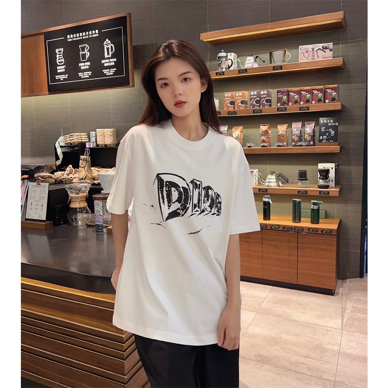 Áo Thun Ngắn Tay Họa Tiết graffiti D-I88- The New Fall23 Cá Tính Luyi54