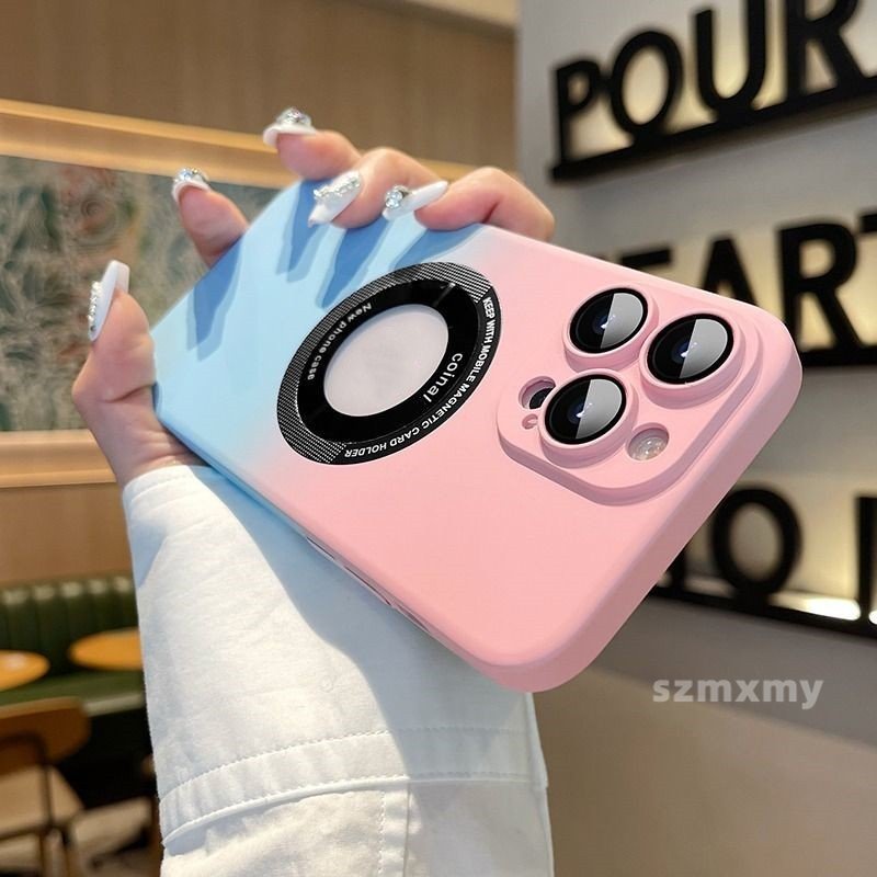 Ốp Điện Thoại Cứng Từ Tính Bảo Vệ Ống Kính Máy Ảnh Cho Iphone 14 11 13 12 Pro Max