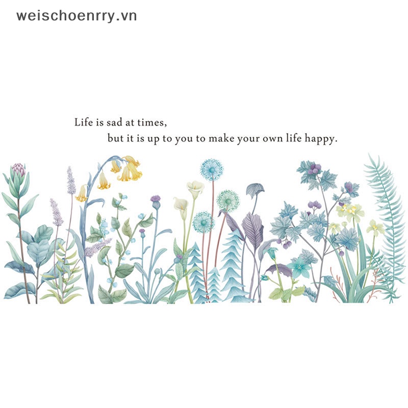 Sticker Dán Tường Họa Tiết Hoa Bồ Công Anh Bắt Mắt Sành Điệu