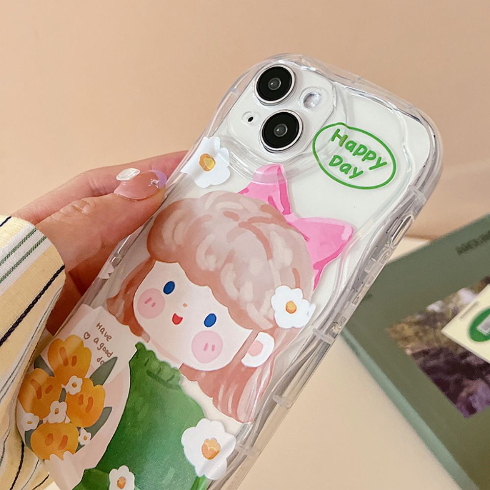 Ốp Điện Thoại TPU Mềm Trong Suốt Chống Sốc In Họa Tiết Graffiti Dễ Thương Dành Cho IPhone 11 12 13 14 Pro Max