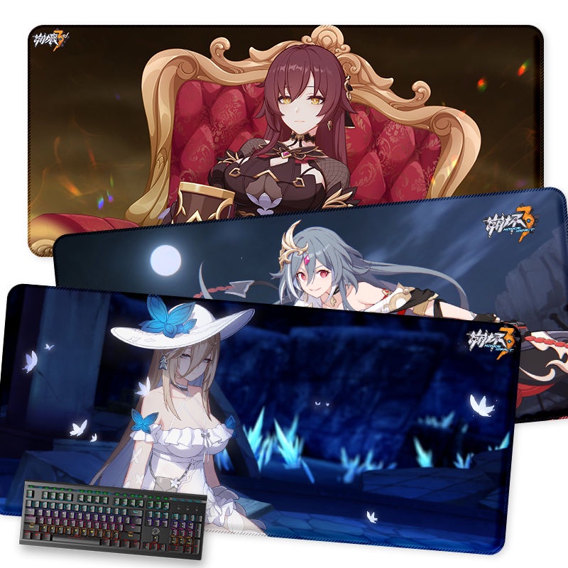 Honkai Impact 3rd Super Mouse Pad Elysia Mobius Cute Two-Dimensional Beauty Gaming Desk Pad