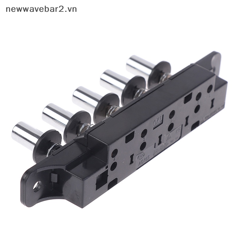 Công tắc nút plug-in vị trí :-công tắc nút cho range hood five-position silver switch.