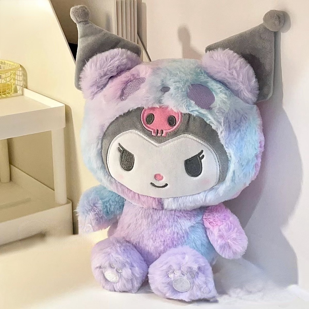 Panda~búp bê sang trọng, búp bê dễ thương, Kulomi, Melody, chú chó quế, búp bê hoạt hình siêu mềm, búp bê nhuộm màu nhiều màu, búp bê gối, quà sinh nhật 0048