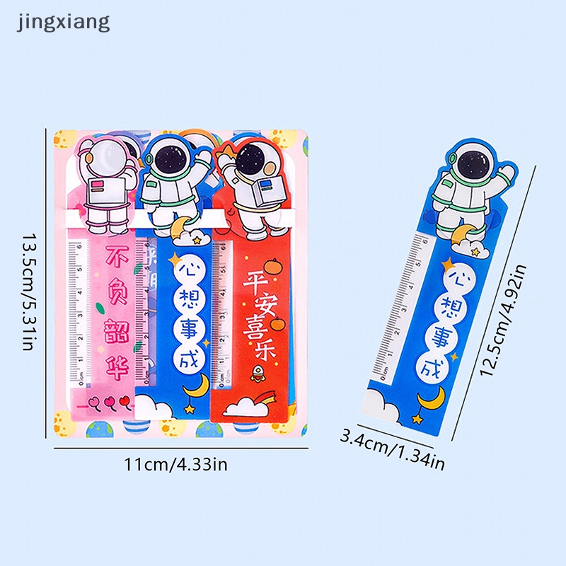 Set 6 Thước Đánh Dấu Trang Sách Hình Phi Hành Gia Hoạt Hình Sáng Tạo